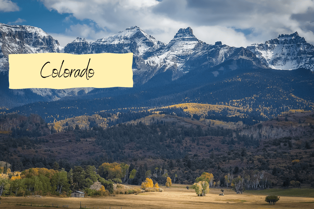 The mountains in Colorado in the fall 