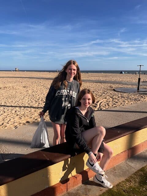 Girls having fun in Newport Beach