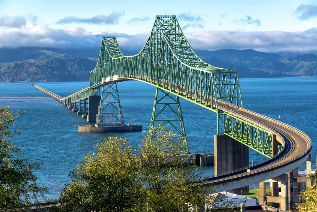 Astoria-Megler Bridge in Astoria, Oregon 