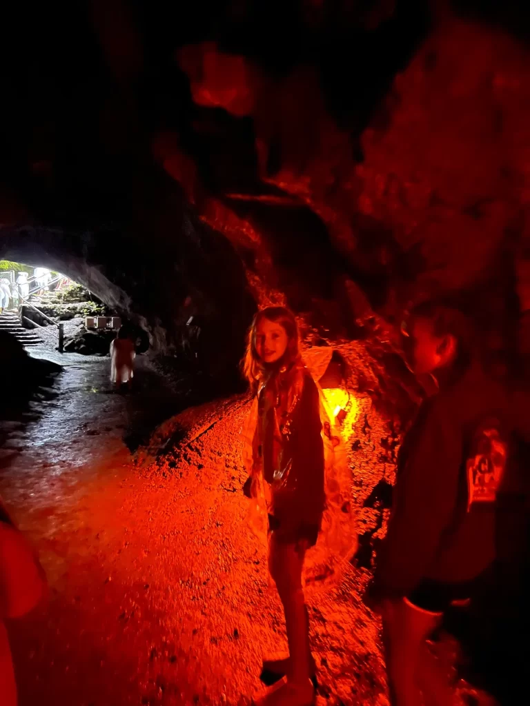 Inside the Thurston Lava Tube in Hawaii Volcanoes National Park 