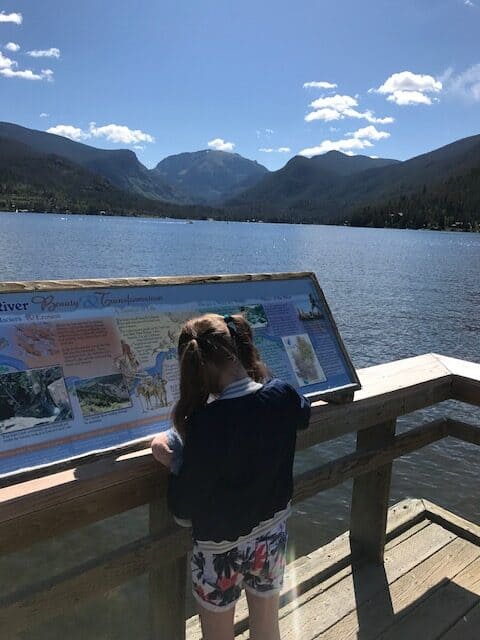 Scenic overlook at Grand Lake, Colorado