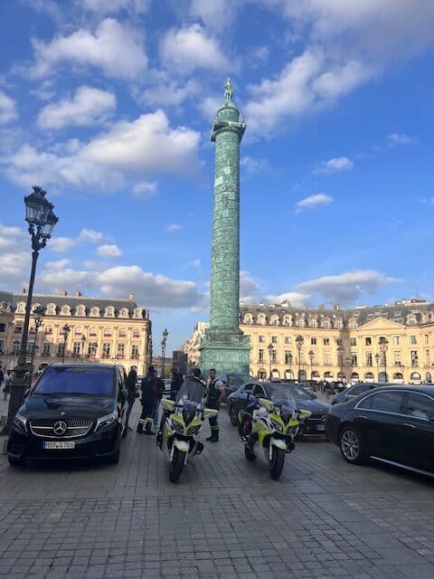 Police in Paris, France