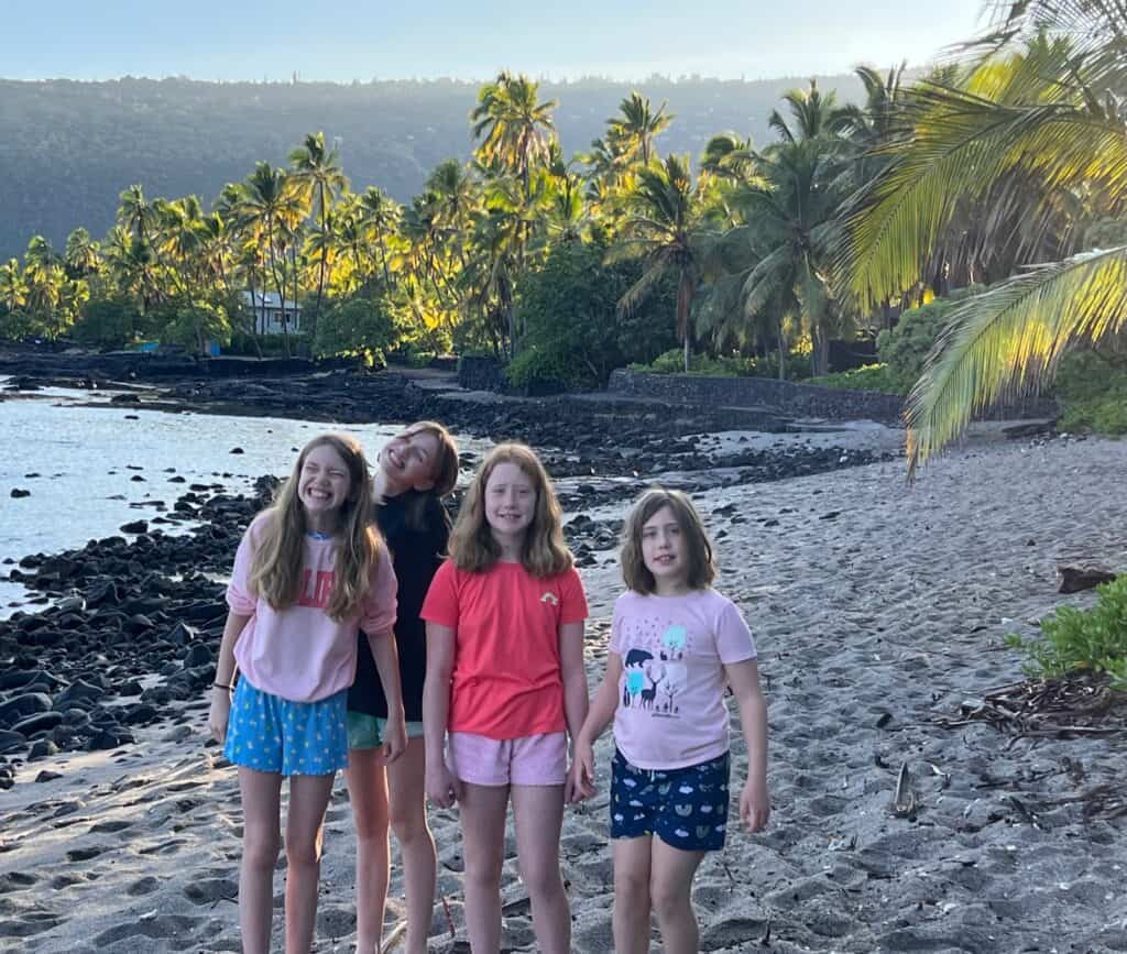 Kids in the Big Island of Hawaii