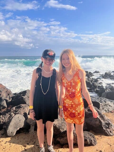 Kids at a Luau at the Big Island of Hawaii.  