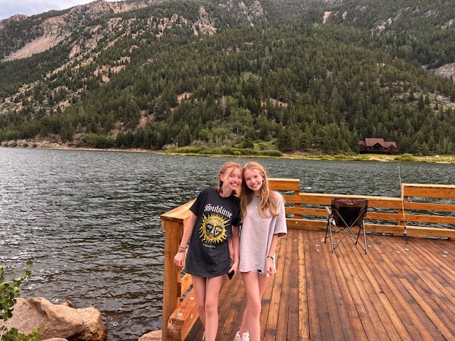 On the dock at Georgetown Lake in Georgetown, Colorado