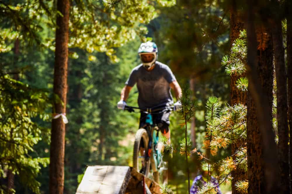 Mountain Biker in Keystone Colorado