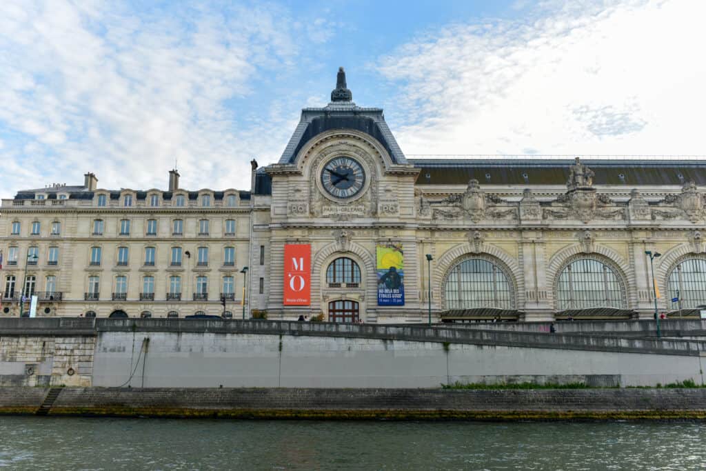 View of the wall clock in D'Orsay Museum. D'Orsay 