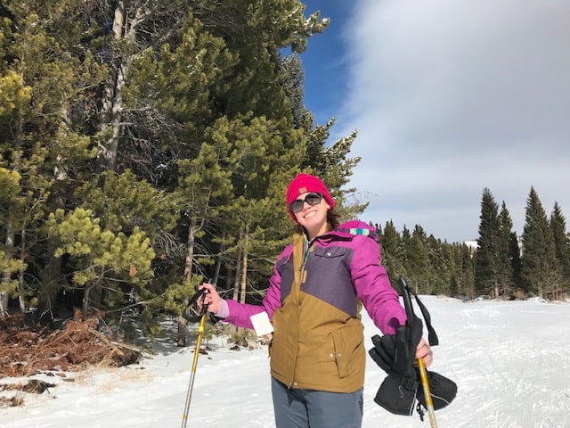 Nordic skiing in Elorda Ski Resort in Nederland, Colorado