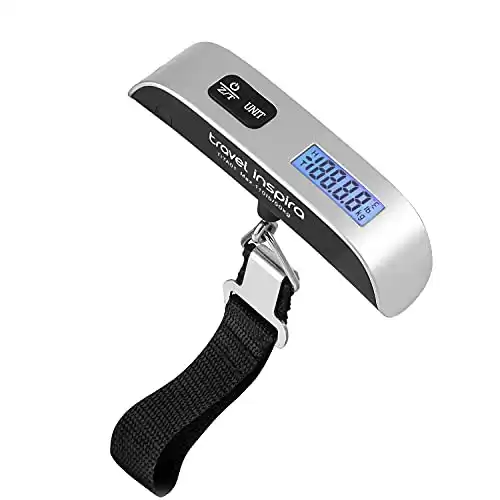 travel inspira Luggage Scale, Portable Digital Hanging Baggage Scale for Travel