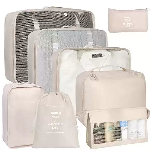 8 Set Packing Cubes for Suitcases