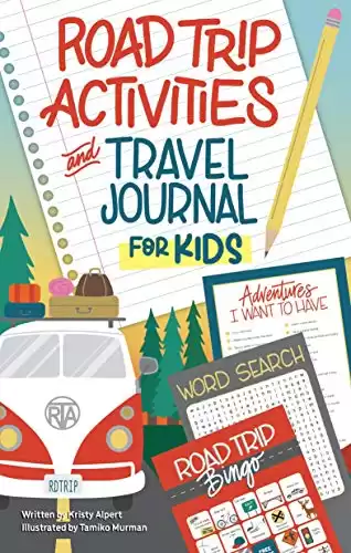 Road Trip Activities and Travel Journal for Kids (Happy Fox Books) Over 100 Games, Mazes, Mad Libs, Writing Prompts, Scavenger Hunts, and More