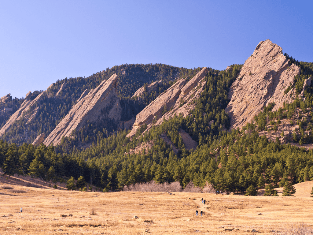 Flatiron Mountains in Boulder, Colorado 