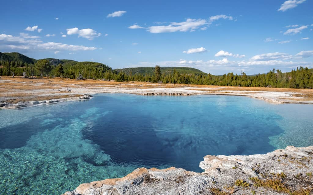 Geyser basin at Yellowstone National Park