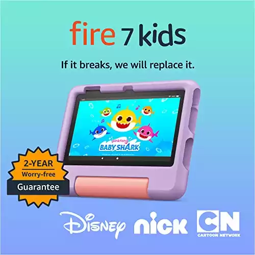 Amazon Fire 7 Kids tablet, ages 3-7