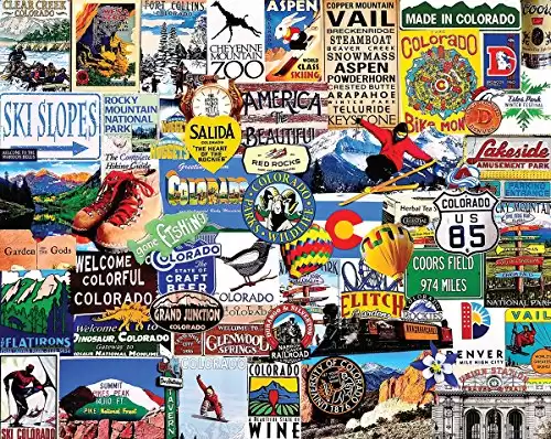 White Mountain Puzzles I Love Colorado, 1000 Piece Jigsaw Puzzle
