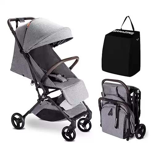 Lightweight Baby Stroller, Ultra Compact & Airplane-Friendly Travel Stroller, One-Handed Folding Stroller for Toddler