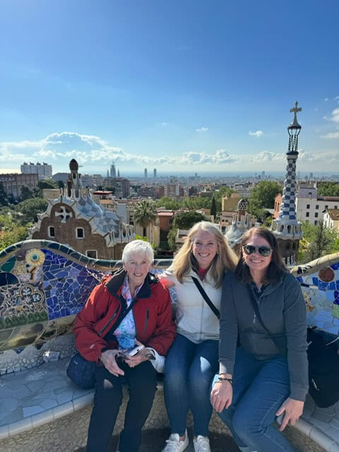 Overlooking Park Guell in Barcelona, Spain