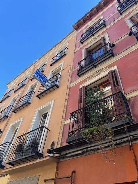 Buildings in the streets of Madrid