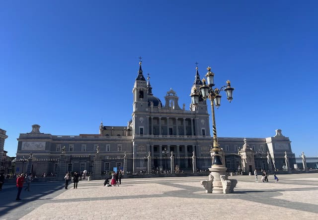 Outside of the Royal Palace of Madrid 