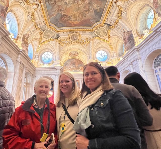 On the tour at the Royal Palace of Madrid