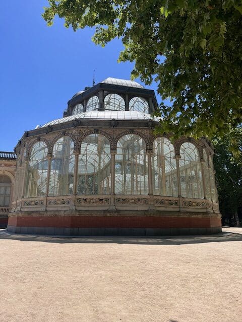 Crystal Palace in the Parque del Retiro in Madrid