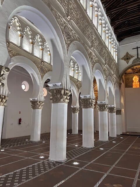 Synagogue of Saint Mary the White in Toledo, Spain