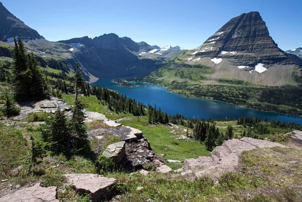 Hidden Lake with Bearhat Mountain, Glacier National Park