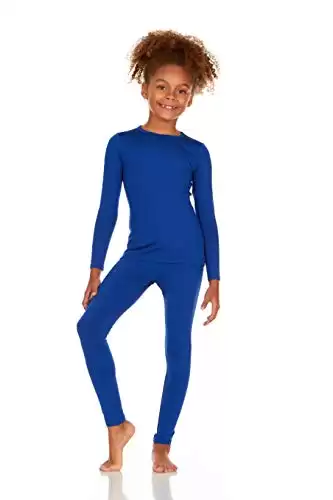 Thermajane Thermal Underwear for Kids Long Johns, Girls Thermal Underwear Set, Base Layer Kids Long Underwear