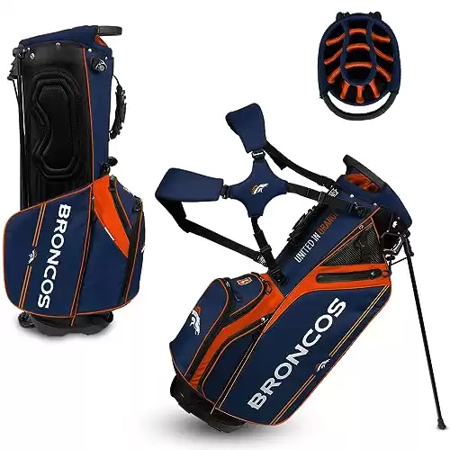 Team Effort WinCraft Denver Broncos Caddie Carry Hybrid Golf Bag