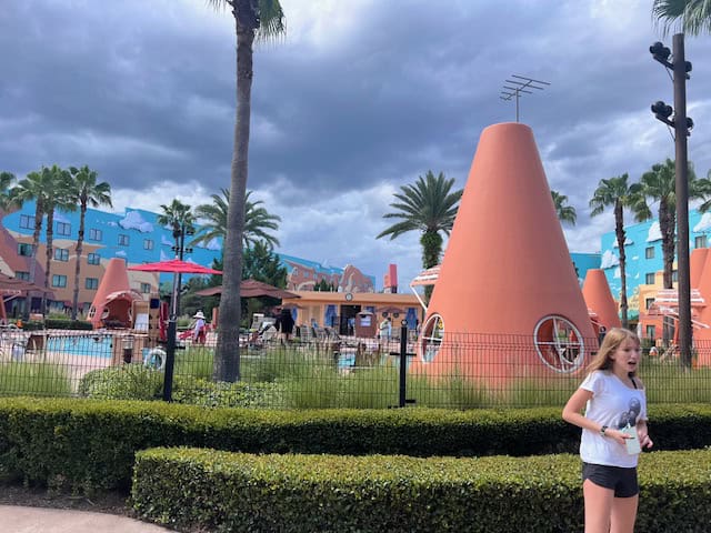 View of the Cozy Cone Pool at the Art of Animation Resort 