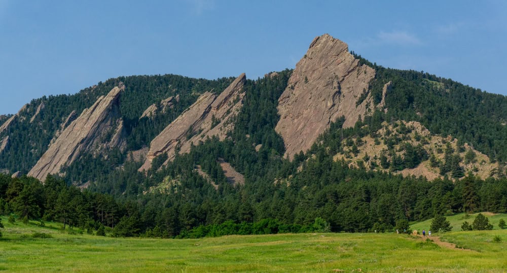 The Flatiron Mountains in Boulder, Colorado