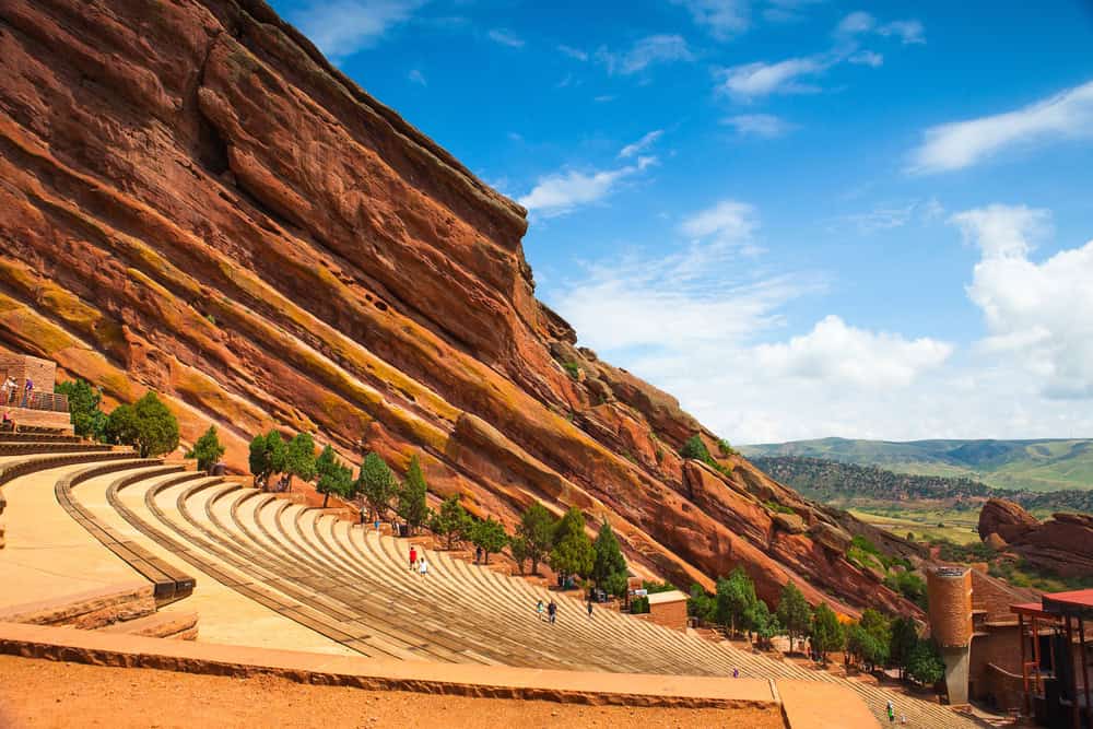 View of Red Rock amphitheater in Colorado