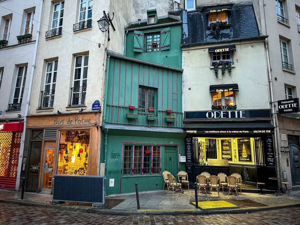 Street corner in the Latin Quarter in Paris 