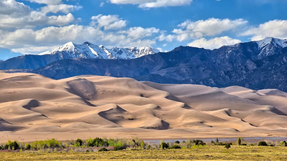 San hills at the Great Sand Dunes National Park in Colorado