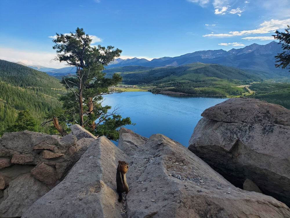 View of Lake Dillon from the Sapphire Point Overlook 