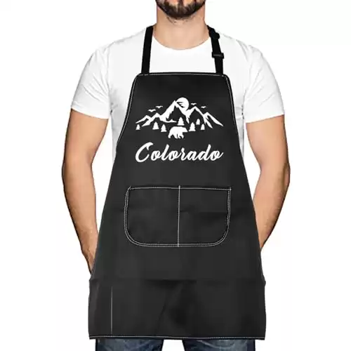 Colorado Souvenir Apron Colorado Lover Gift Colorado Travel Apron