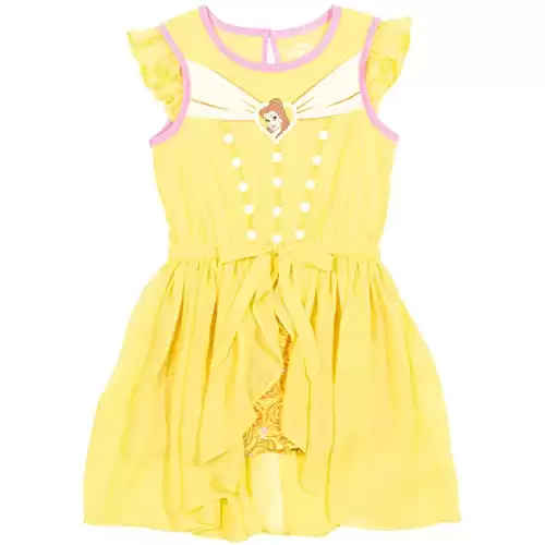 Disney Princess Belle Toddler Girls Knotted Sleeveless Romper & Knotted Skirt Belle 2T