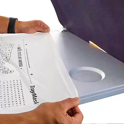 TrayMask Disposable Tray Table Cover  | Provides a Fresh/Clean Layer of Protection
