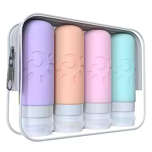 Zafit Travel Bottles for Toiletries, TSA Approved Travel Containers 3oz Leak Proof