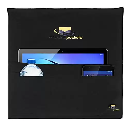 Airplane Pockets Airplane Tray Table Cover | Seat Back Organizer & Storage for Personal Items