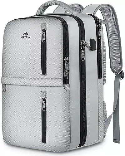 MATEIN Travel Laptop Backpack, 17 Inch Flight Approved Carry on Backpack for Men & Women